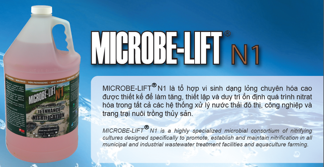 Vi sinh Microbe-Lift N1 giảm 50% khí độc trong ao nuôi tôm 2 giam khi doc ao nuoi tom