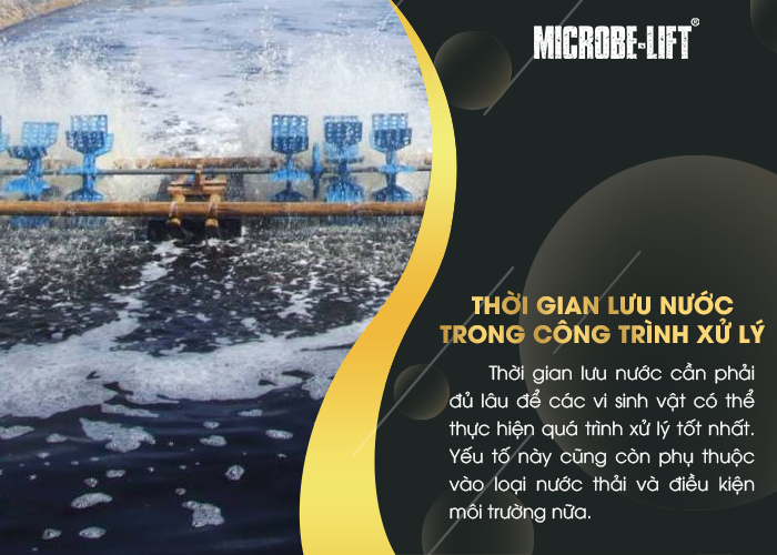 Vi sinh kỵ khí là gì? Ứng dụng vi sinh kỵ khí trong xử lý nước thải 3 Thời gian lưu nước trong công trình xử lý
