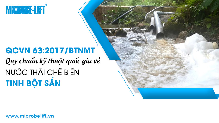 [QCVN 63:2017/BTNMT] Quy chuẩn kỹ thuật quốc gia về nước thải chế biến tinh bột sắn