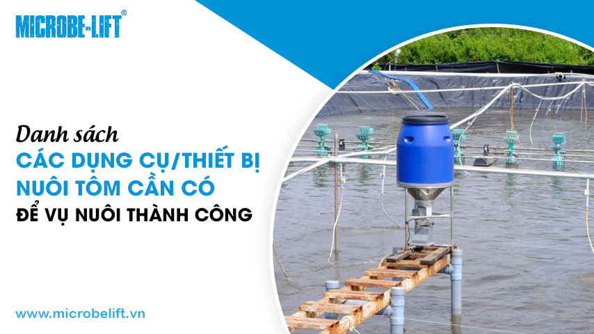 Danh sách các dụng cụ/thiết bị nuôi tôm cần có để vụ nuôi thành công