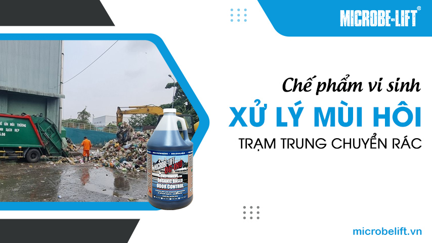 Chế phẩm vi sinh xử lý mùi hôi trạm trung chuyển rác