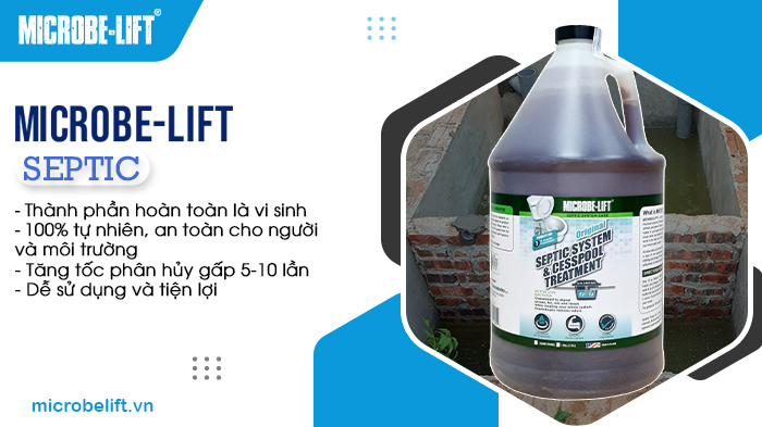 Xử lý bể phốt tự hoại bằng men vi sinh Microbe-Lift SEPTIC