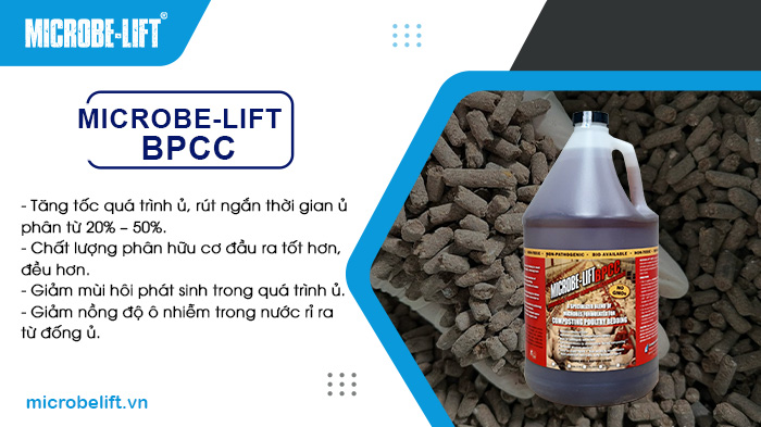 Tăng năng suất ủ phân gà với men vi sinh Microbe-Lift BPCC Tăng năng suất ủ phân gà với men vi sinh Microbe-Lift BPCC