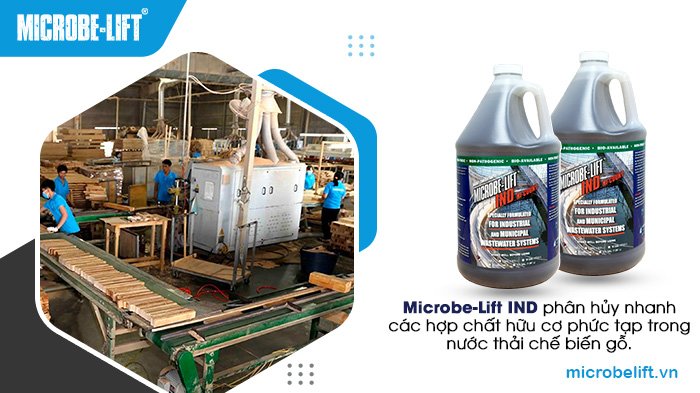 Các chủng vi sinh trong Microbe-Lift IND giúp phân hủy các hợp chất hữu cơ trong nước thải chế biến gỗ hiệu quả. Các chủng vi sinh trong Microbe-Lift IND giúp phân hủy các hợp chất hữu cơ trong nước thải chế biến gỗ hiệu quả.
