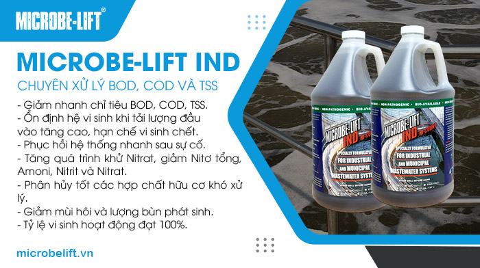 Sản phẩm Microbe-Lift IND giúp phục hồi hệ thống nhanh chóng sau các sự cố vận hành. Sản phẩm Microbe-Lift IND giúp phục hồi hệ thống nhanh chóng sau các sự cố vận hành.