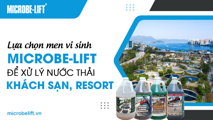 Lựa chọn men vi sinh Microbe-Lift để xử lý nước thải khách sạn, resort