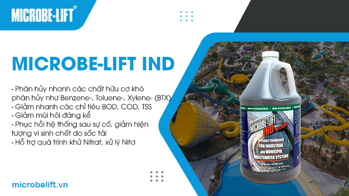 4 yếu tố lựa chọn đúng men vi sinh xử lý nước thải khu du lịch 3 Ứng dụng men vi sinh Microbe-Lift IND để xử lý hiệu quả các chỉ tiêu BOD, COD, TSS cho hệ thống xử lý nước thải khu du lịch.