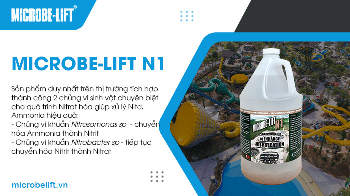 4 yếu tố lựa chọn đúng men vi sinh xử lý nước thải khu du lịch 4 Sản phẩm men vi sinh Microbe-Lift N1 có khả năng chịu tải lượng cao, phù hợp cho nước thải khu du lịch.