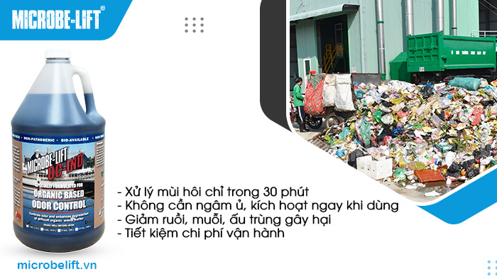 Microbe-Lift OC-IND có hiệu quả khử mùi nhanh chóng Microbe-Lift OC-IND có hiệu quả khử mùi nhanh chóng