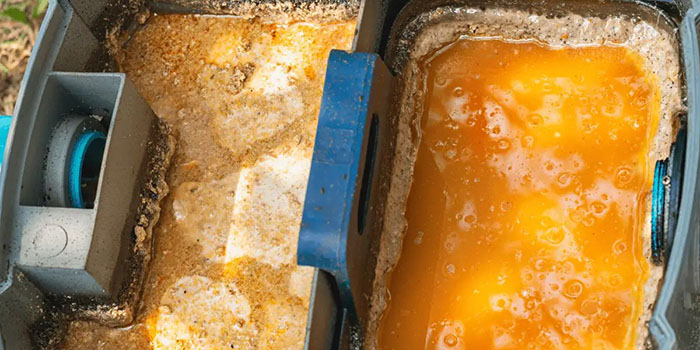 Dầu mỡ làm tắc nghẽn đường ống. Dầu mỡ làm tắc nghẽn đường ống.