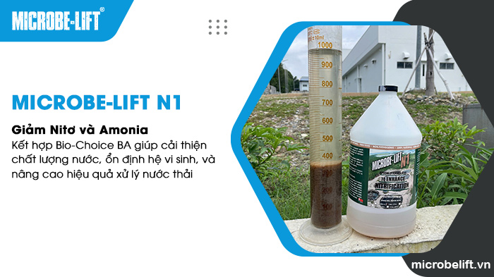 Men vi sinh Microbe-Lift N1 giúp xử lý nồng độ Nitơ, Amonia trong nước thải hiệu quả. Men vi sinh Microbe-Lift N1 giúp xử lý nồng độ Nitơ, Amonia trong nước thải hiệu quả.