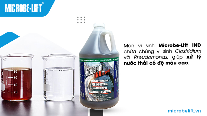 Men vi sinh Microbe-Lift IND được ứng dụng để xử lý các loại hình nước thải có độ màu cao. Men vi sinh Microbe-Lift IND được ứng dụng để xử lý các loại hình nước thải có độ màu cao.