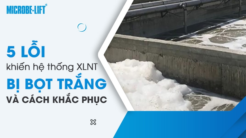 5 lỗi khiến hệ thống XLNT bị bọt trắng và cách khắc phục 1 5 lỗi khiến hệ thống XLNT bị bọt trắng và cách khắc phục