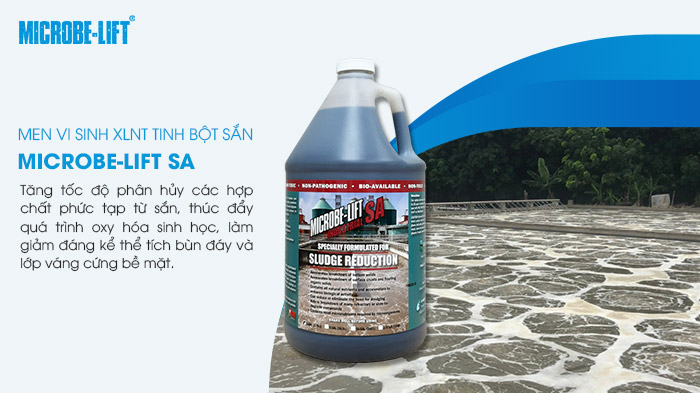 Hướng dẫn sử dụng vi sinh xử lý nước thải tinh bột sắn đúng cách 4 Microbe-Lift SA được thiết kế đặc biệt để phân hủy các hợp chất hữu cơ khó phân hủy.