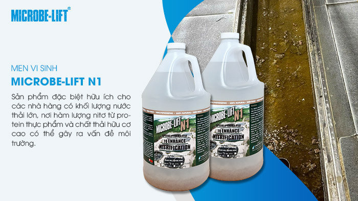 Lợi ích khi dùng Microbe-Lift xử lý nước thải quán ăn, nhà hàng 4 Microbe-Lift N1 chuyển hóa Amonia và các hợp chất Nitơ thành khí Nitơ vô hại.