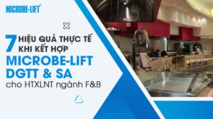 7 Hiệu quả thực tế khi kết hợp Microbe-Lift DGTT và SA cho HTXLNT ngành F&B